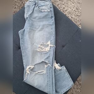 Vervet High Rise Boyfriend Distressed Medium Wash Jeans